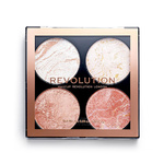 REVOLUTION MAKEUP Палетка хайлайтеров для лица 4 в 1 Highlighter & Bronzer Cheek